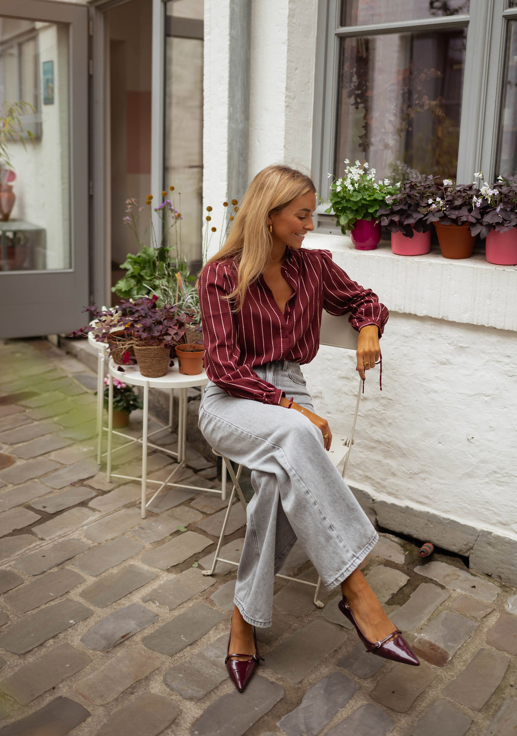 Dorli blouse - burgundy