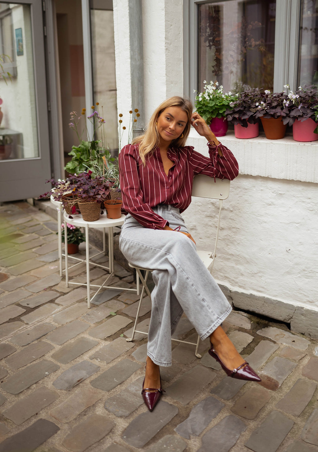 Blouse Dorli - bordeaux