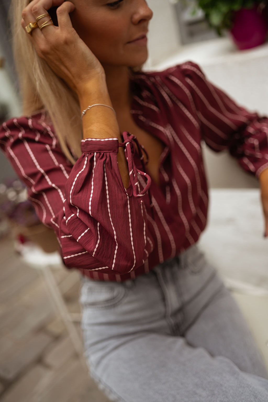 Dorli blouse - burgundy