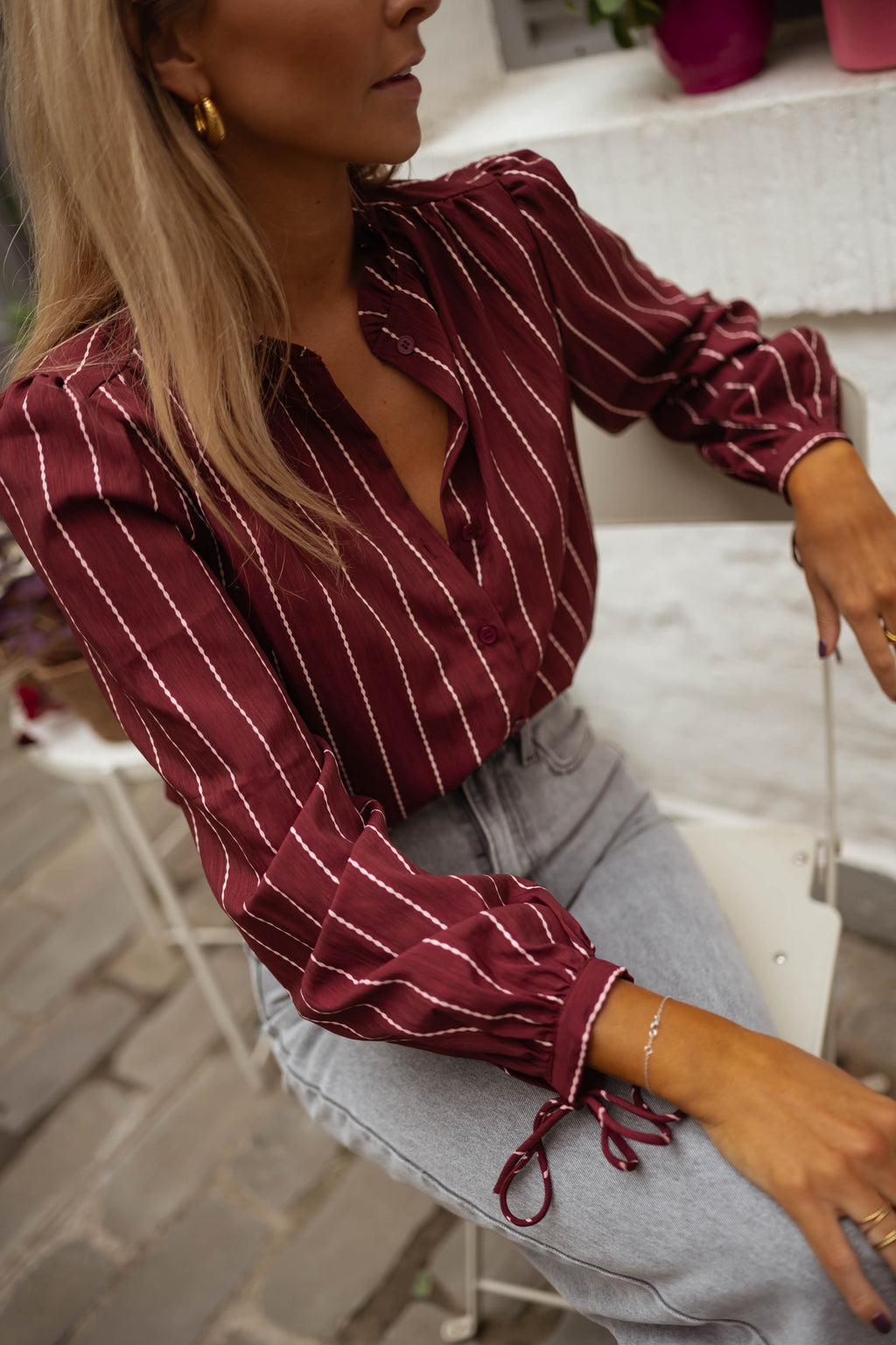 Dorli blouse - burgundy