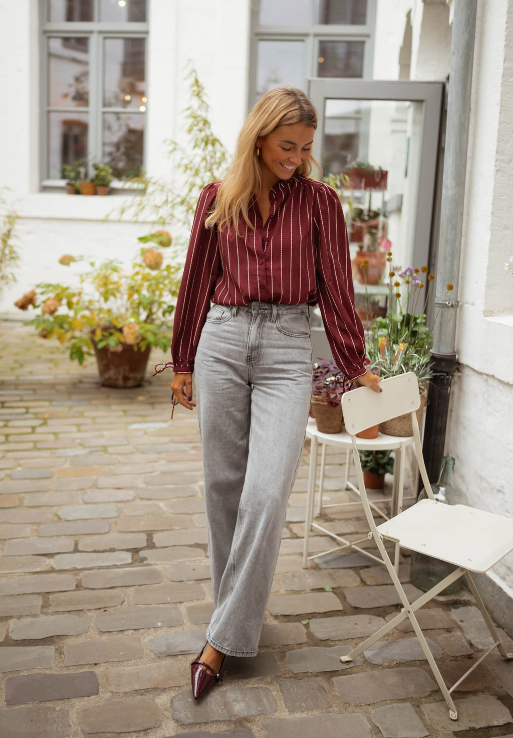 Dorli blouse - burgundy