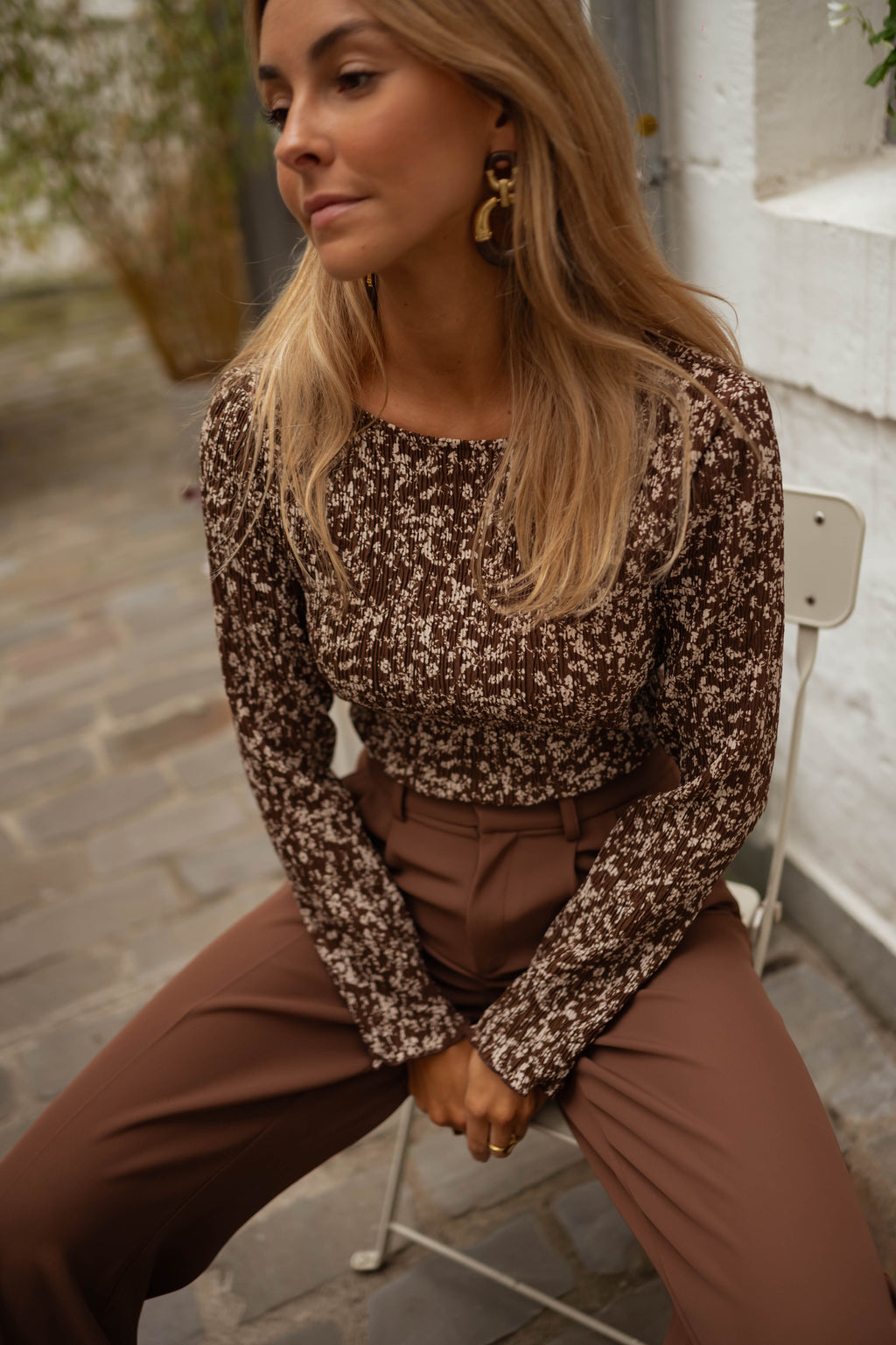 Blouse Mayara - chocolat