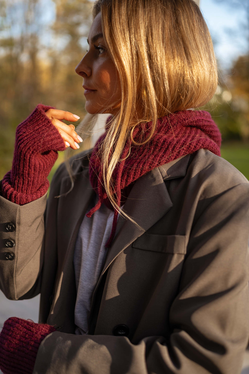 Cagoule Melou - bordeaux