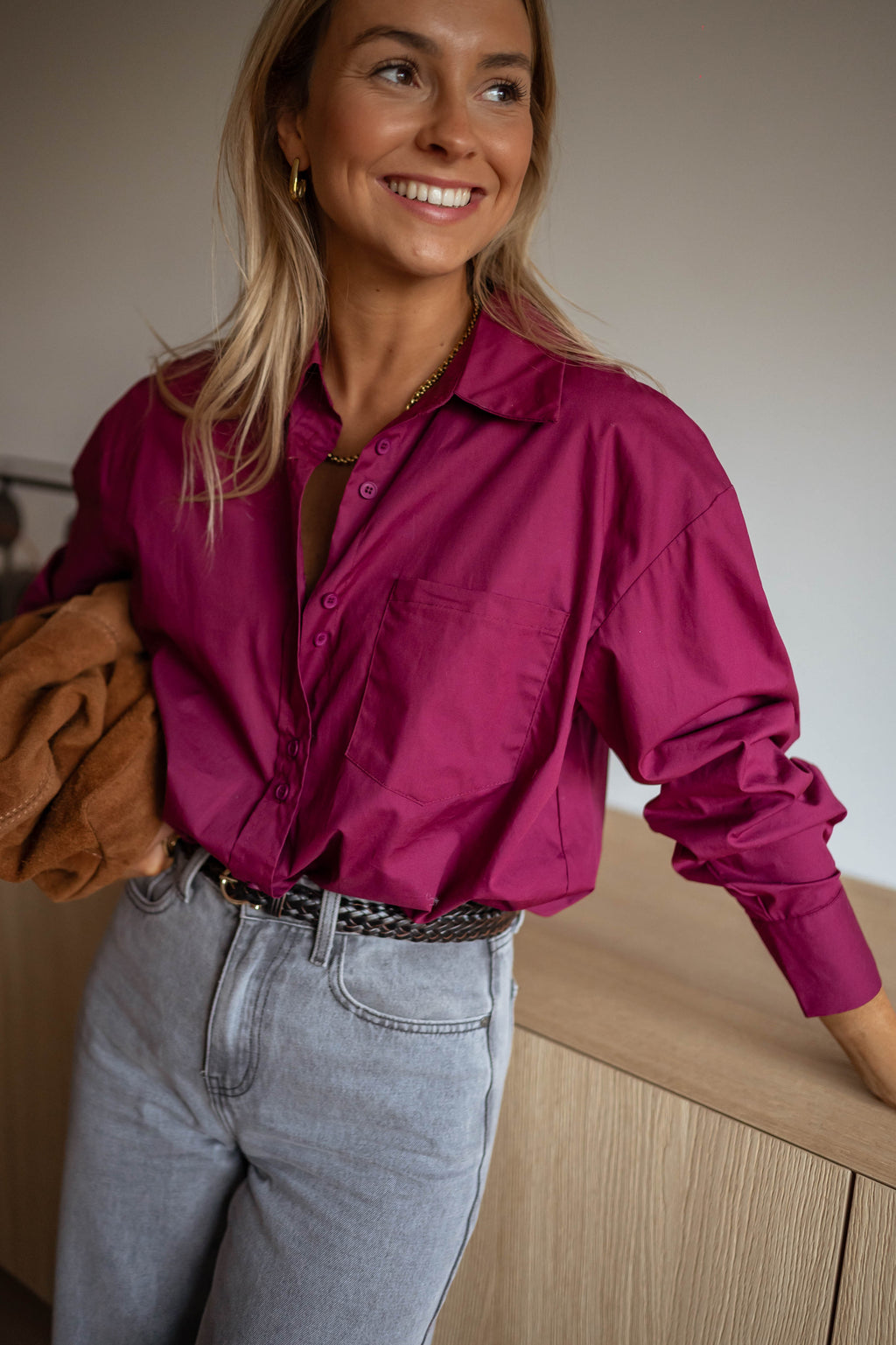 Nyno shirt creation - burgundy