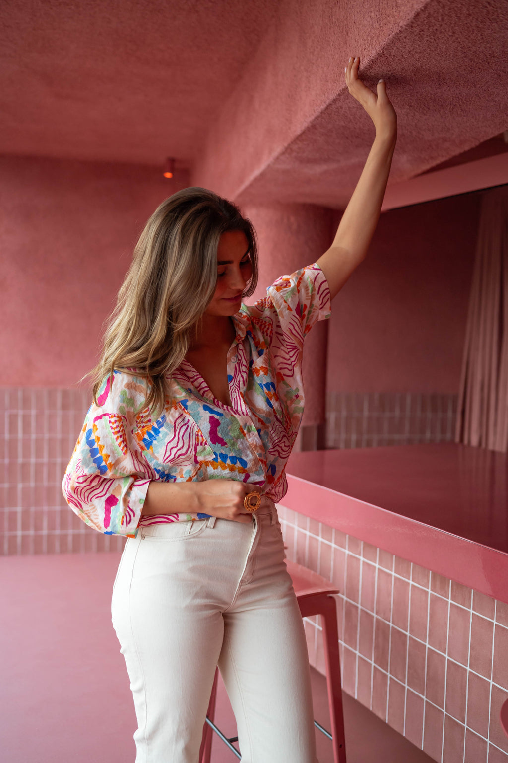 Violette shirt - pink patterned