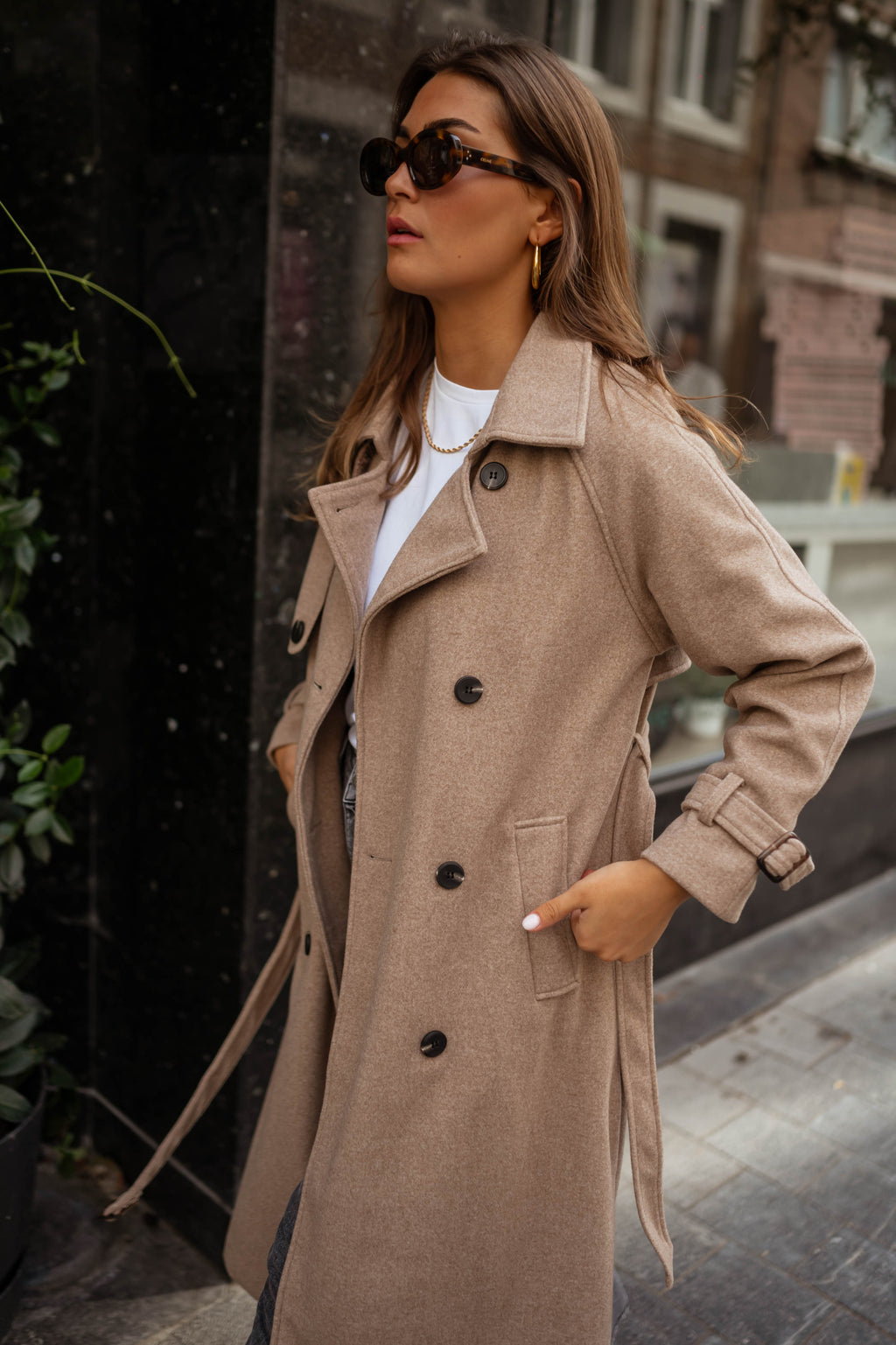 Manteau Jannah - taupe