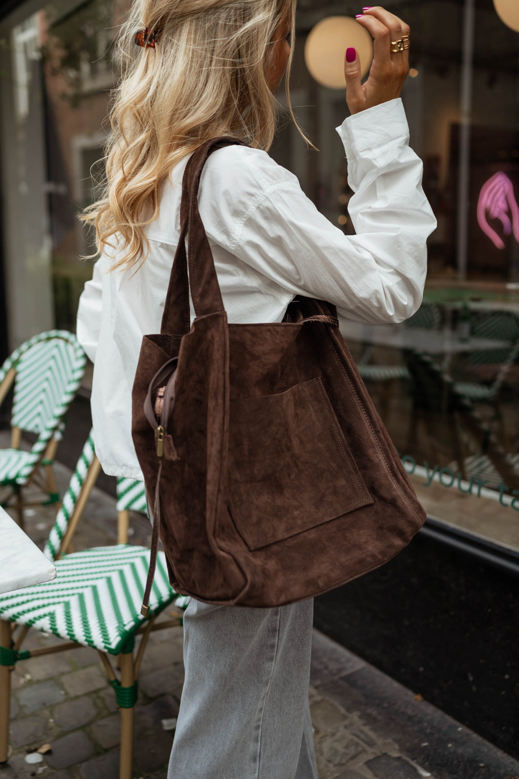 Pascal bag - brown suede