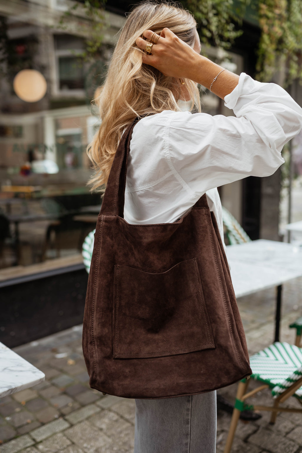 Pascal bag - brown suede