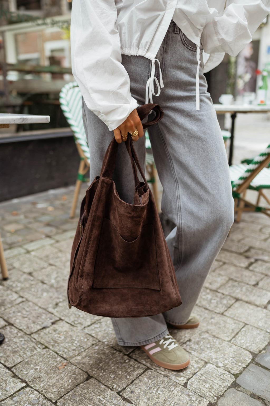 Pascal bag - brown suede