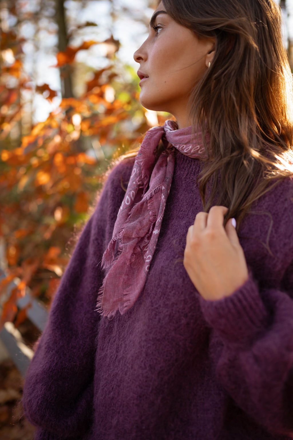 Clélia scarf - burgundy