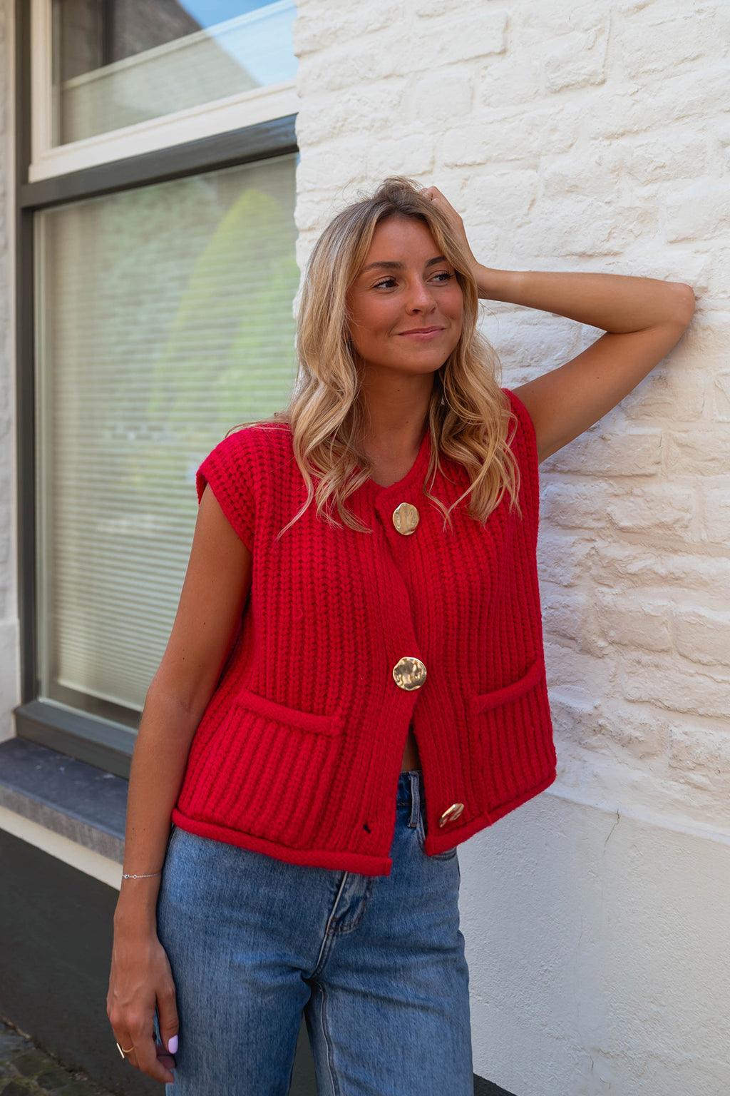 Corrine cardigan - red 