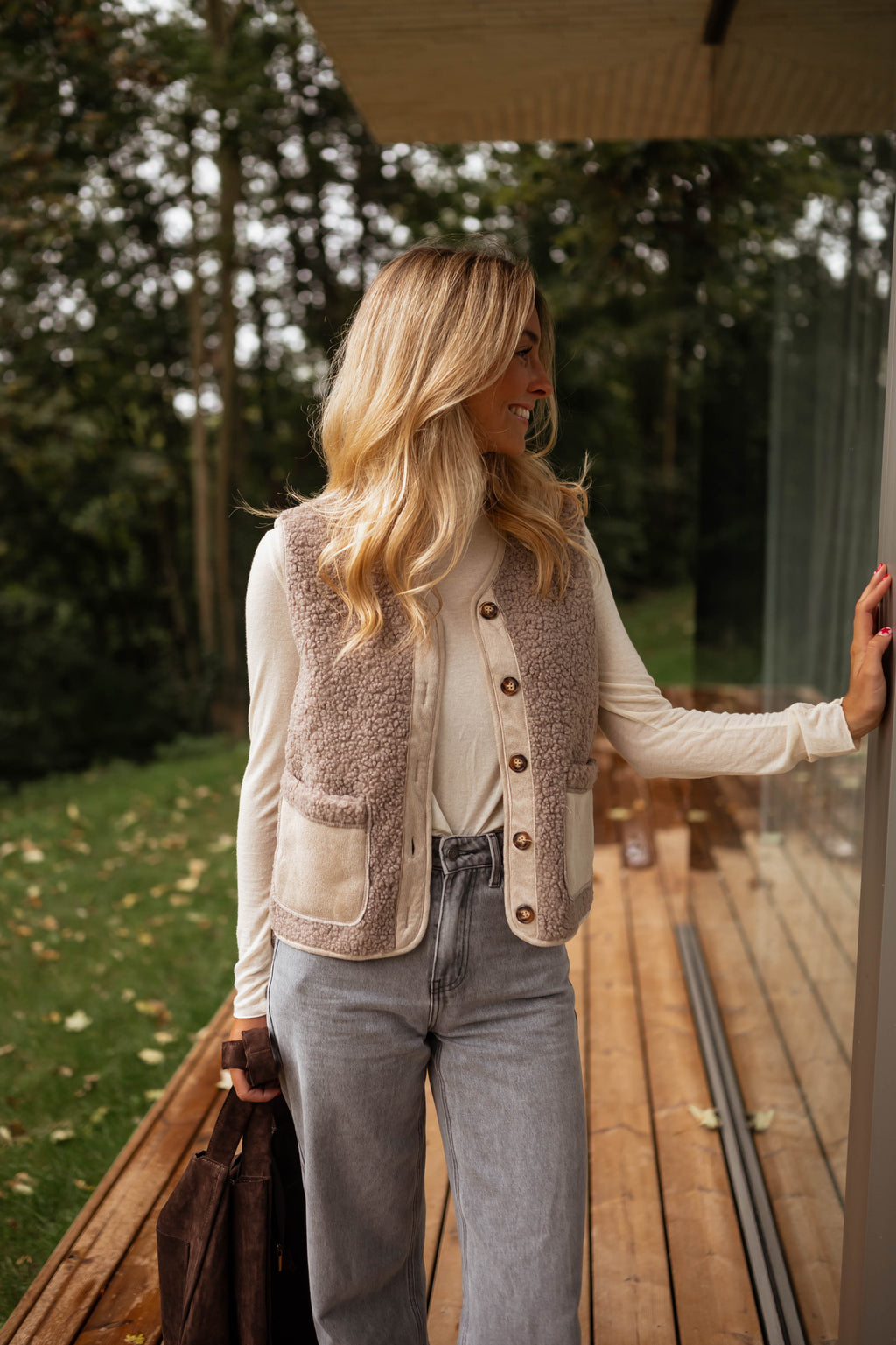 Ghislain cardigan - taupe