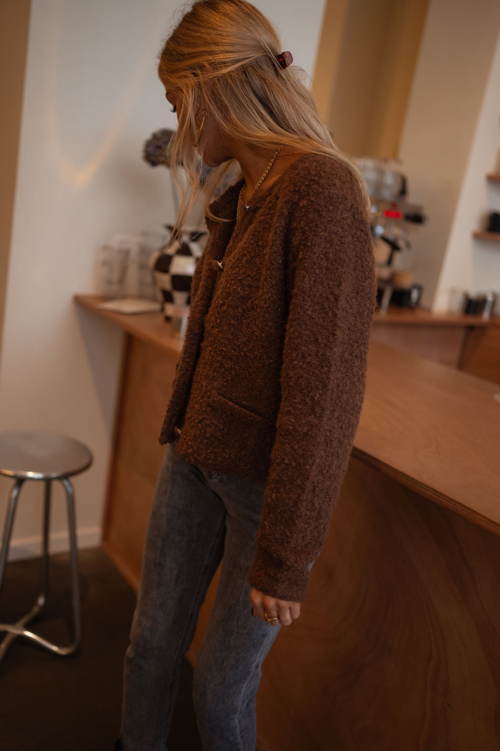 Judoc cardigan - chocolate