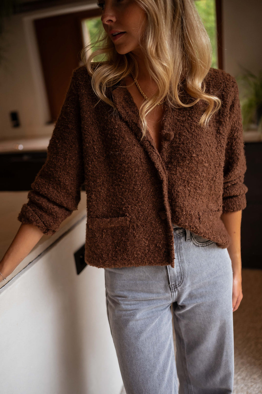 Judoc cardigan - chocolate