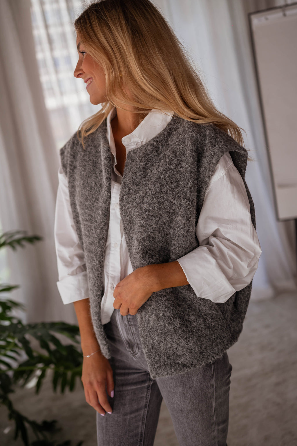 Lander cardigan - grey 