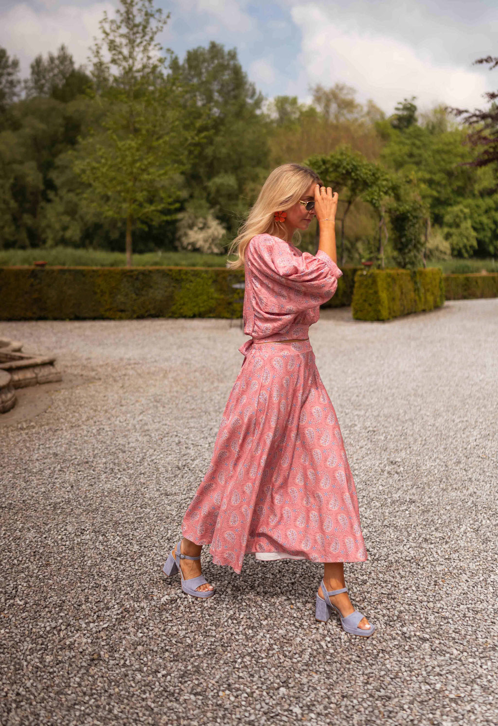 Larou skirt - pink patterned