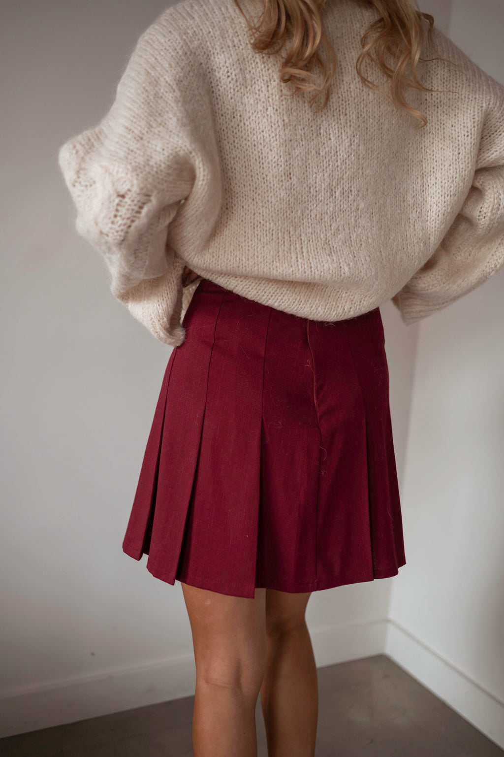 Polie skirt creation - burgundy