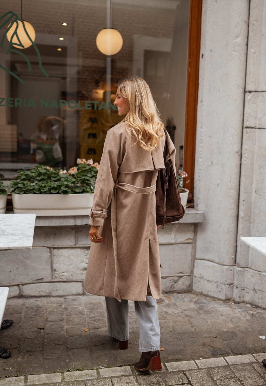 Manteau Jannah - taupe