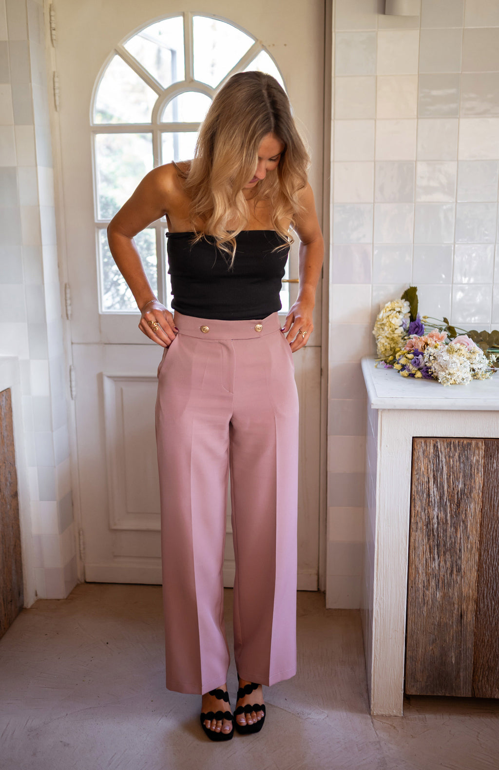 Maona pants - old pink