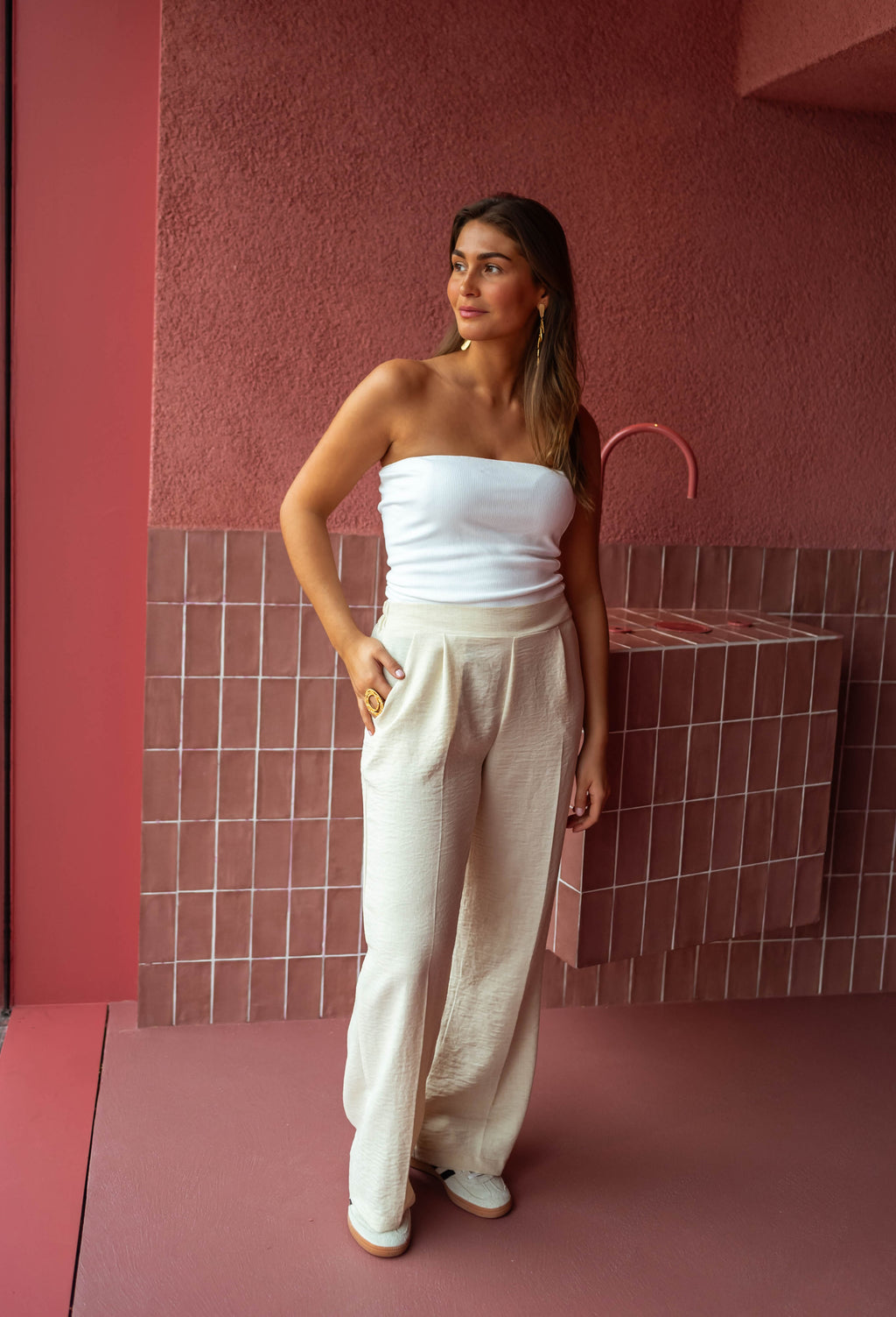 Pantalon Thaly - beige