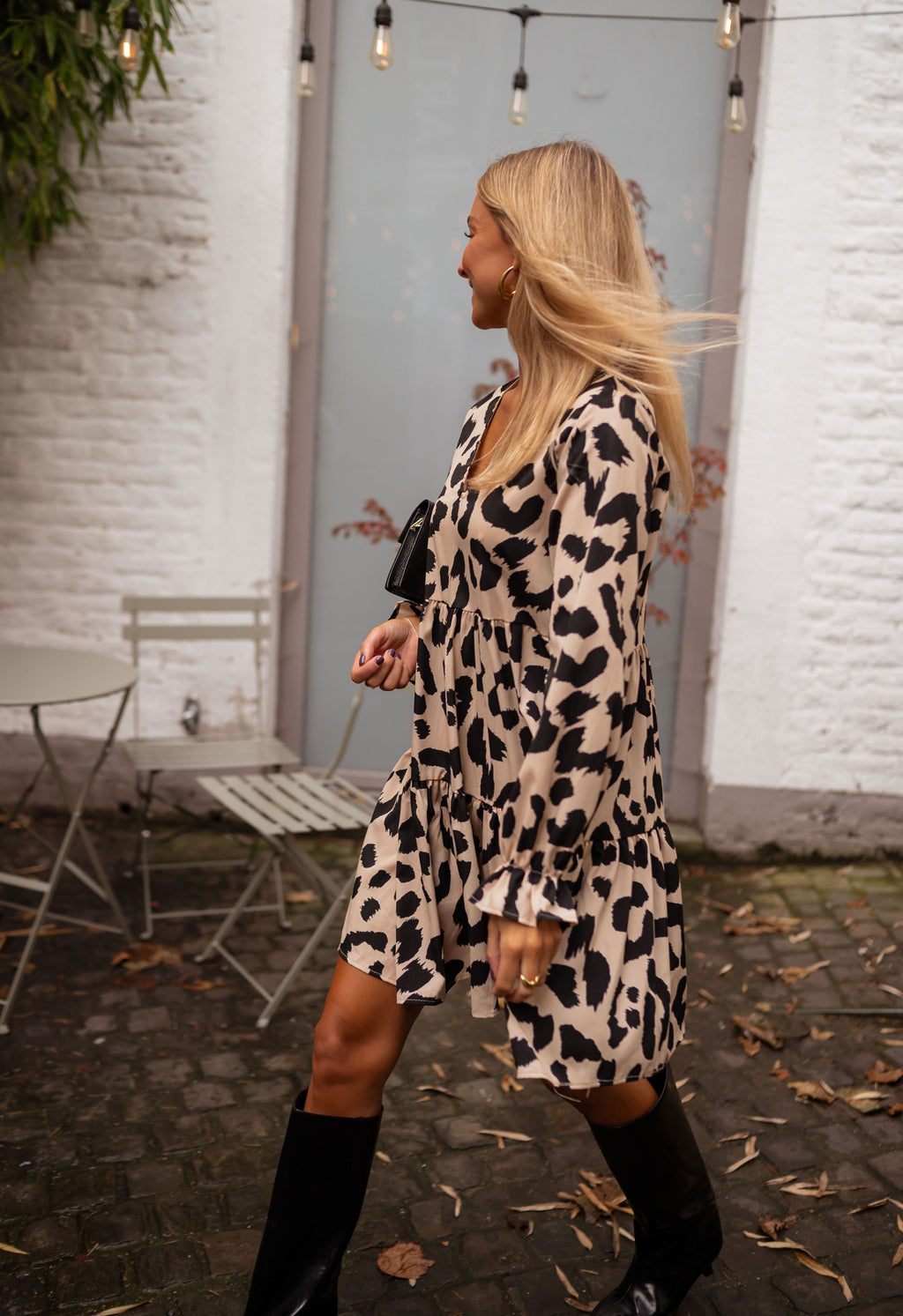 Anatole dress - beige leopard 