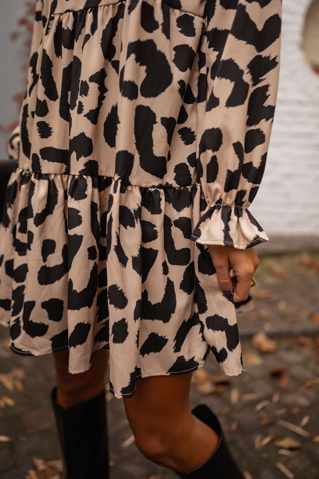 Anatole dress - beige leopard 