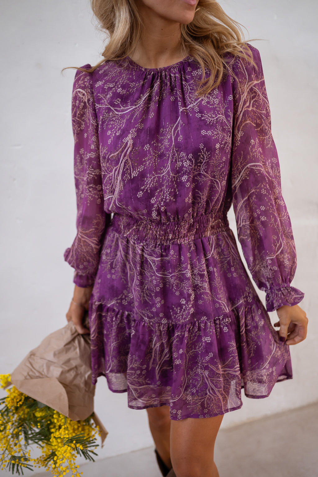 Robe Agnes - mauve