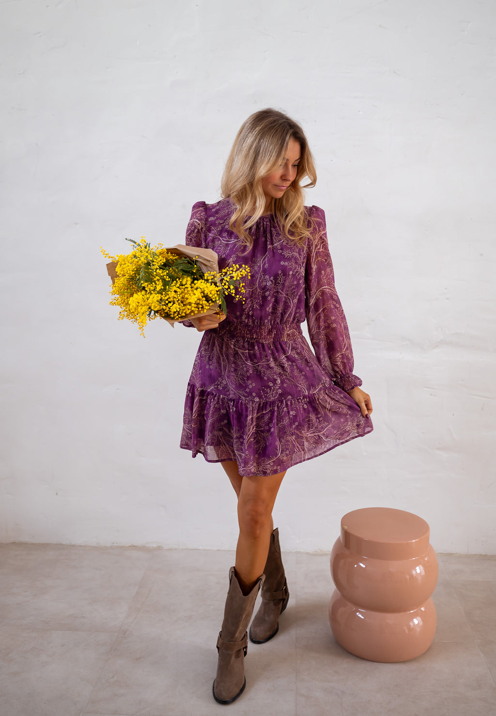 Agnes dress - purple