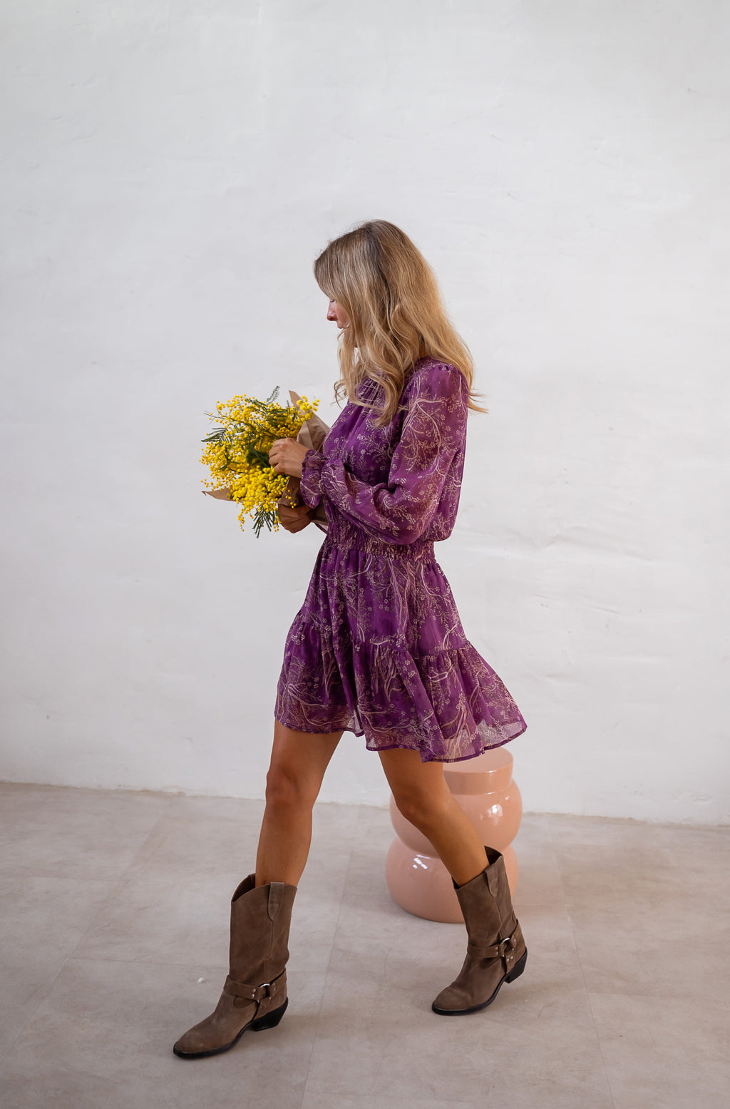 Robe Agnes - mauve