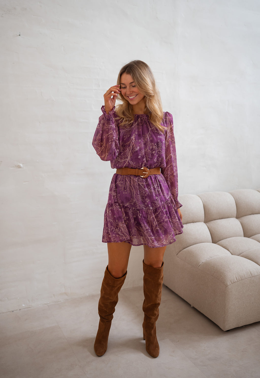 Robe Agnes - mauve