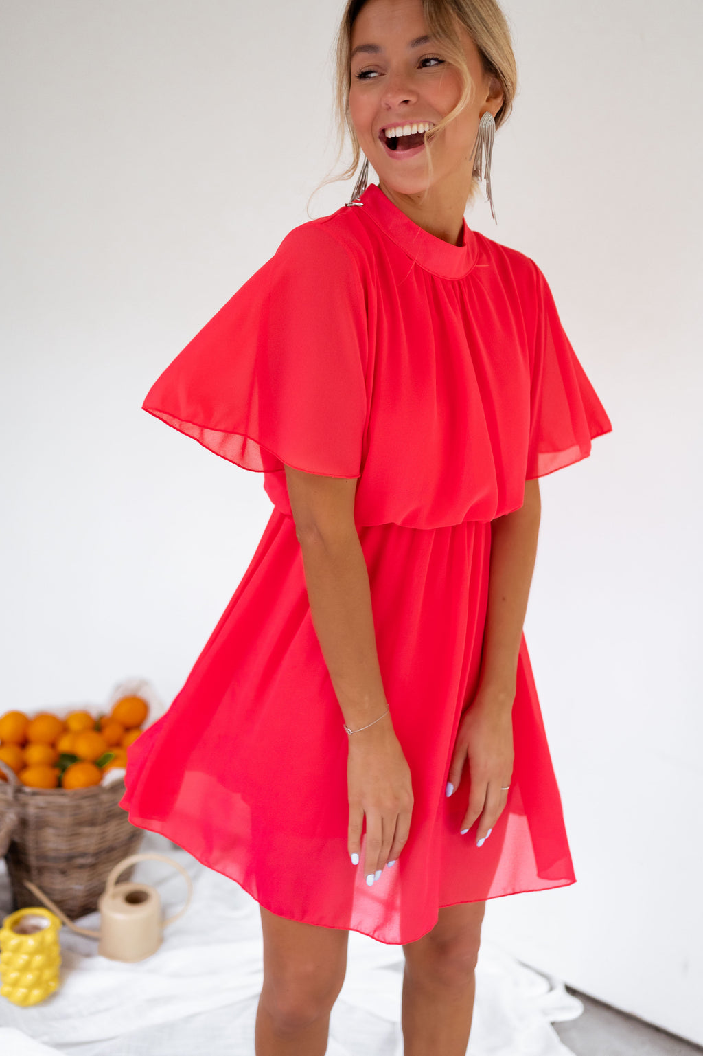 Robe Amandine - framboise