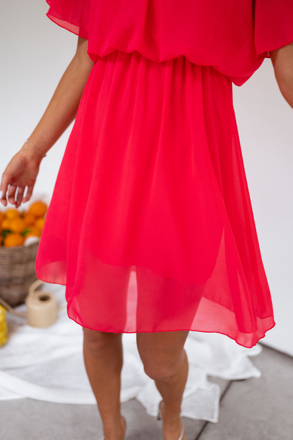 Robe Amandine - framboise