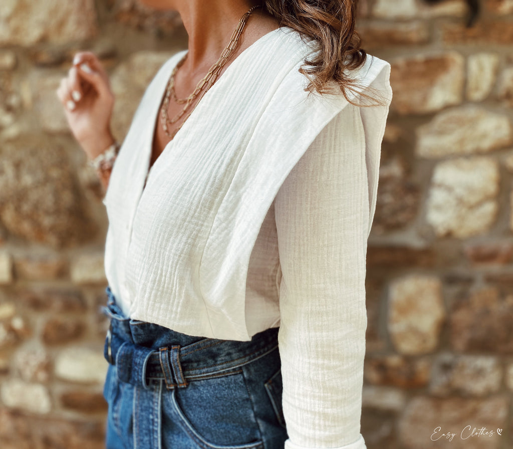 Blouse Athea - blanche