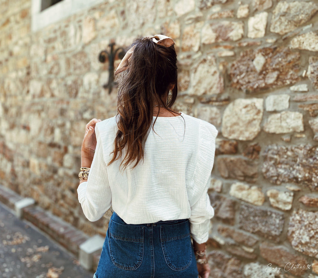 Blouse Athea - blanche