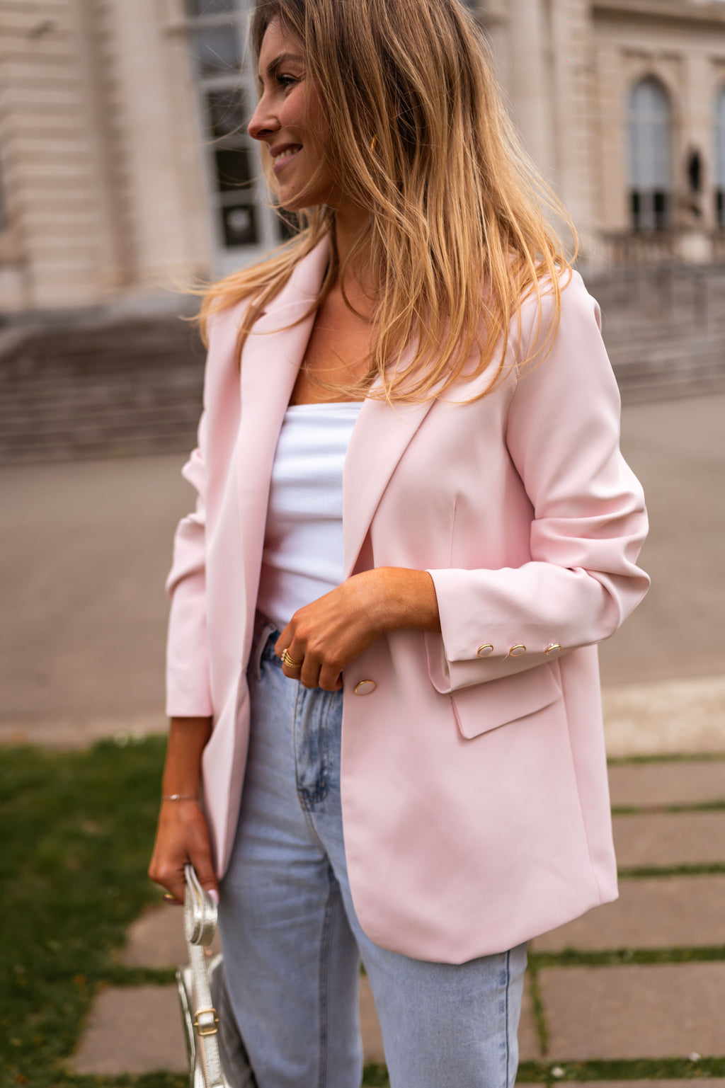 Aurore blazer - powder pink