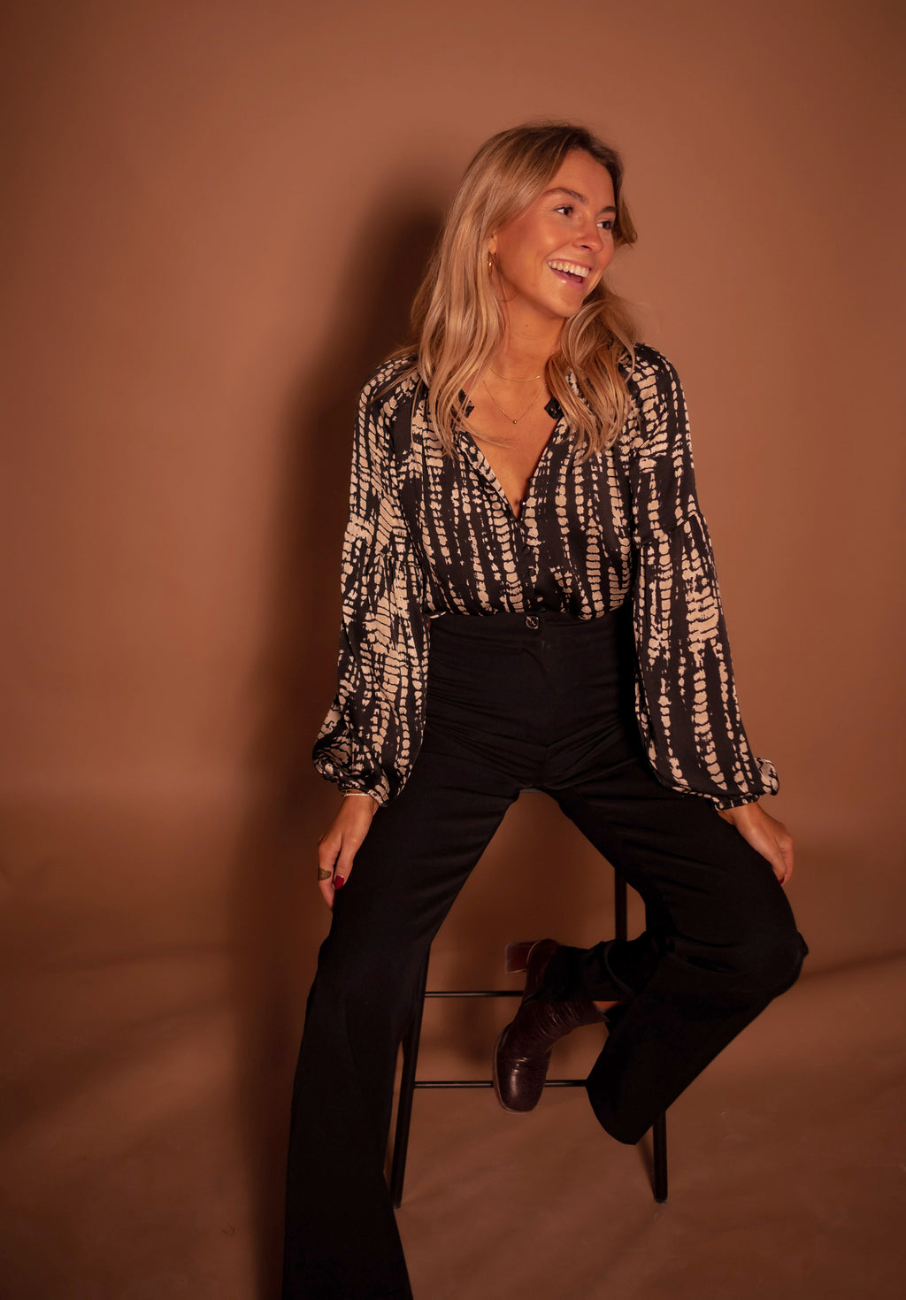 Thiam blouse - Black taupes