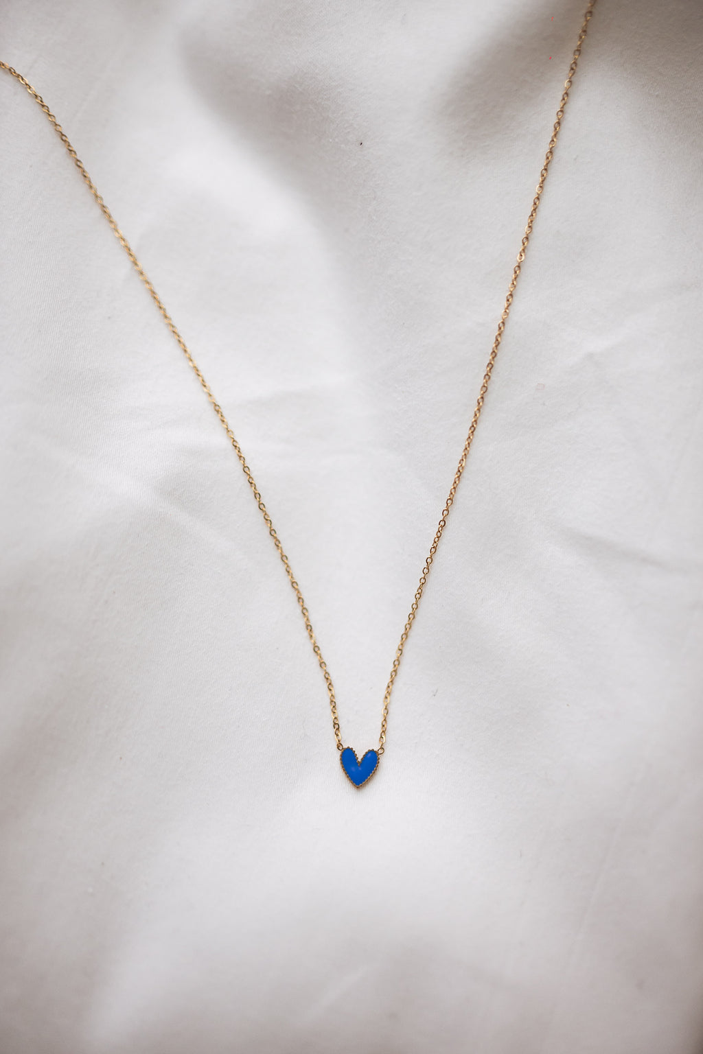 Collier Blair - doré et bleu