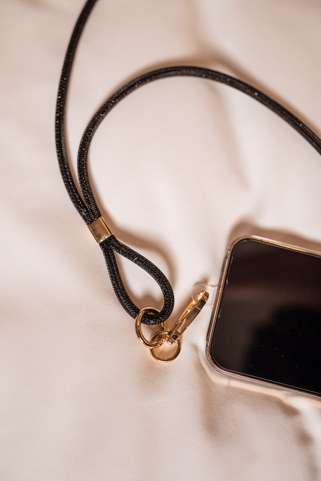 Willy phone lanyard - Black bright