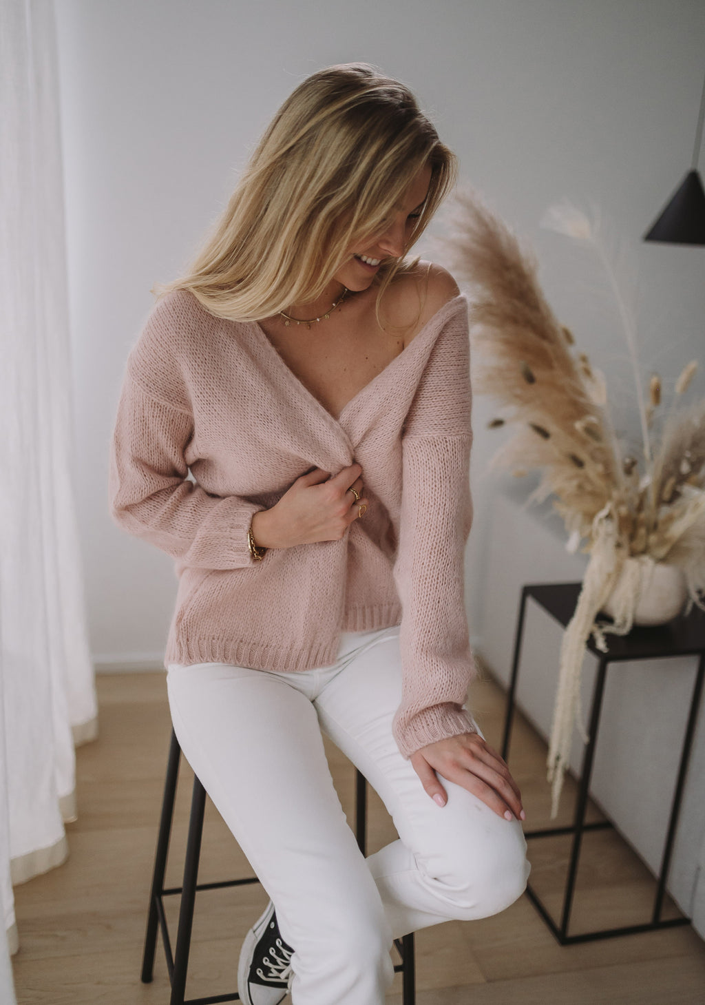 Cardigan Easy Clothes - Pink powdered