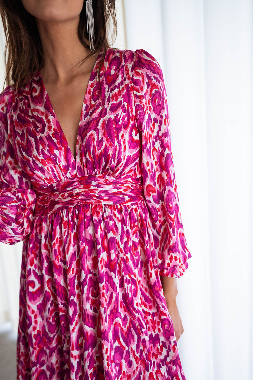 Dress Farella - Pink patterned