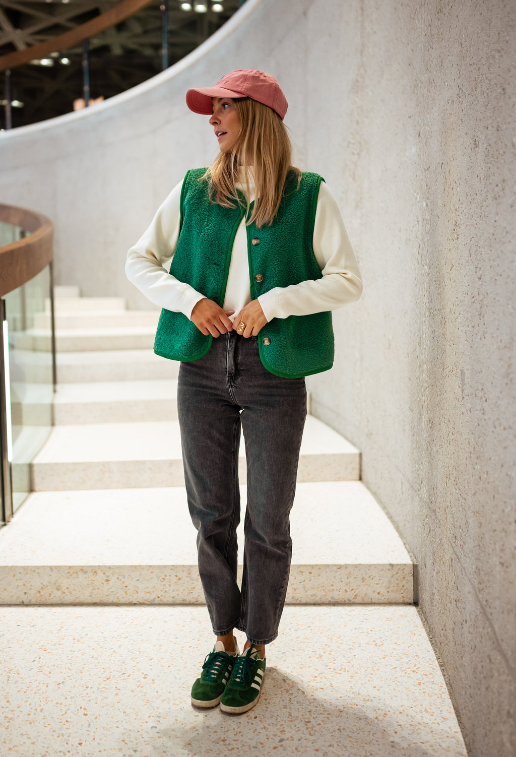 Jay sleeveless cardigan - Green 