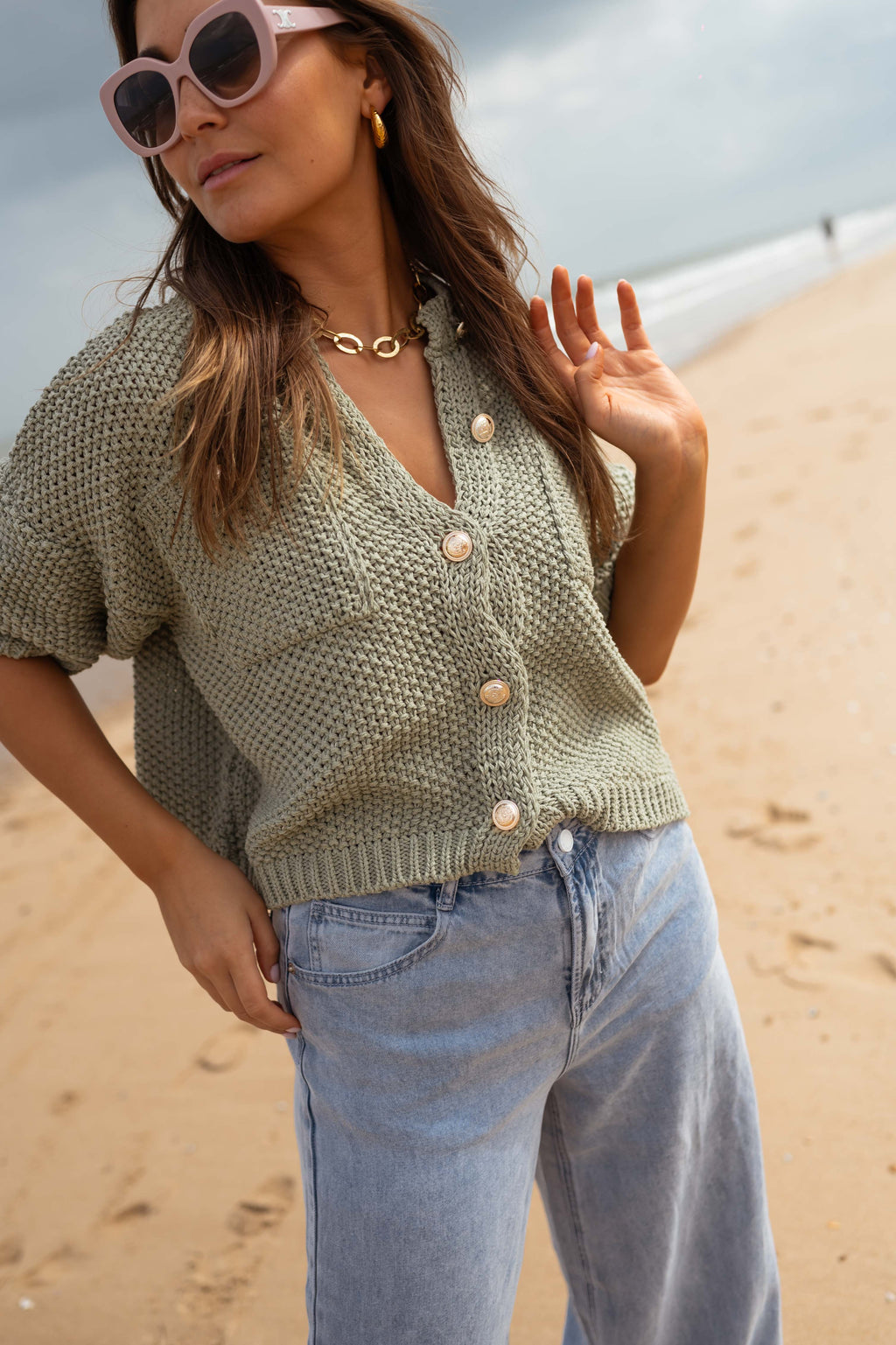 Samia cardigan - khaki