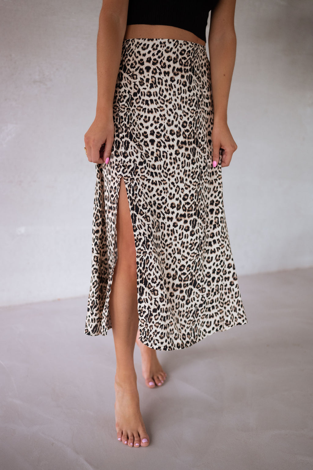 Long skirt Amalya - leopard