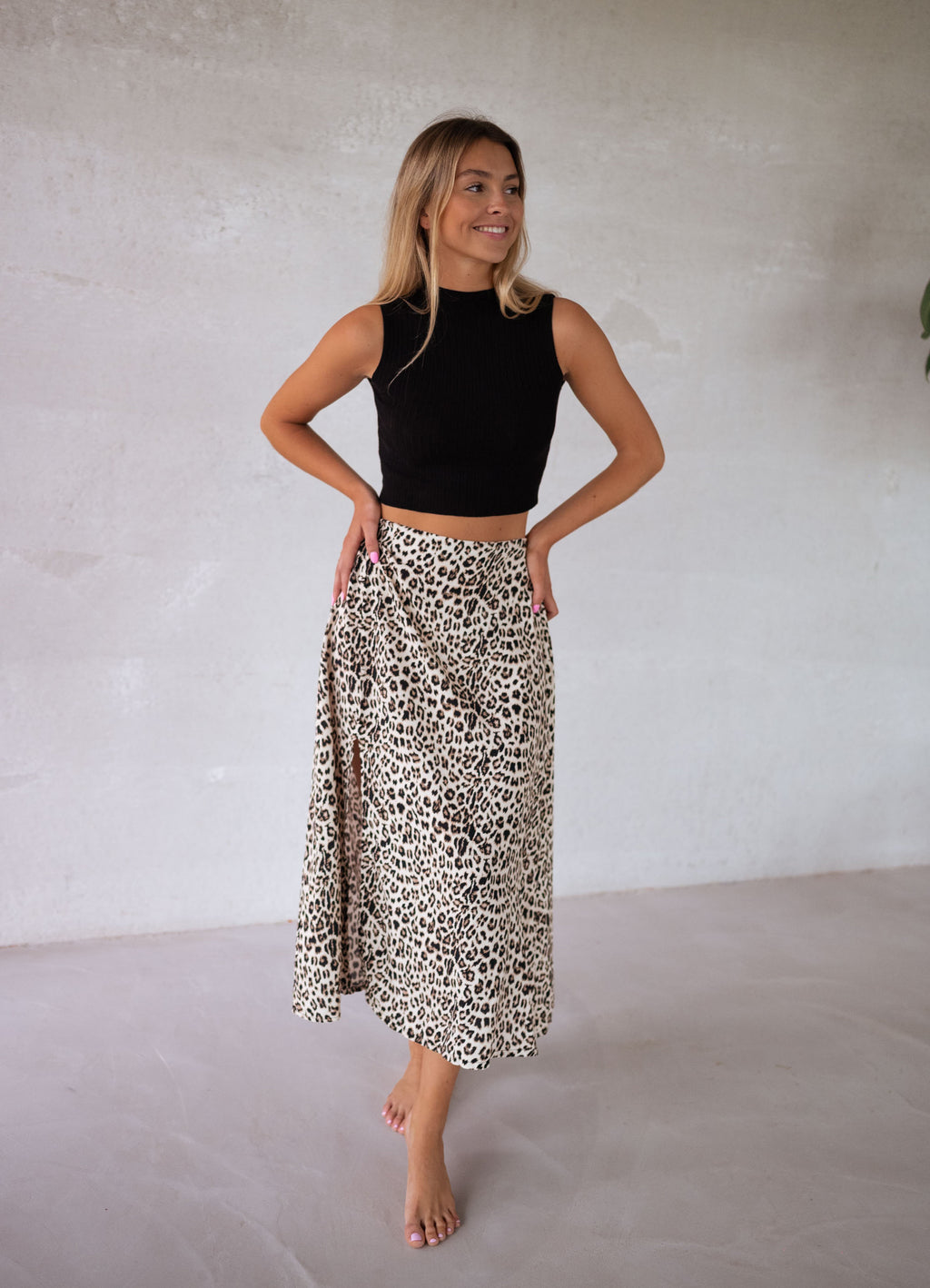 Long skirt Amalya - leopard