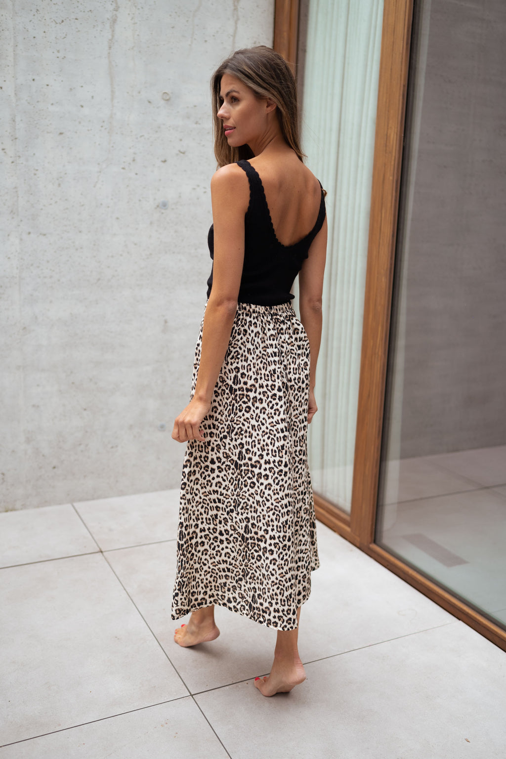 Long skirt Amalya - leopard