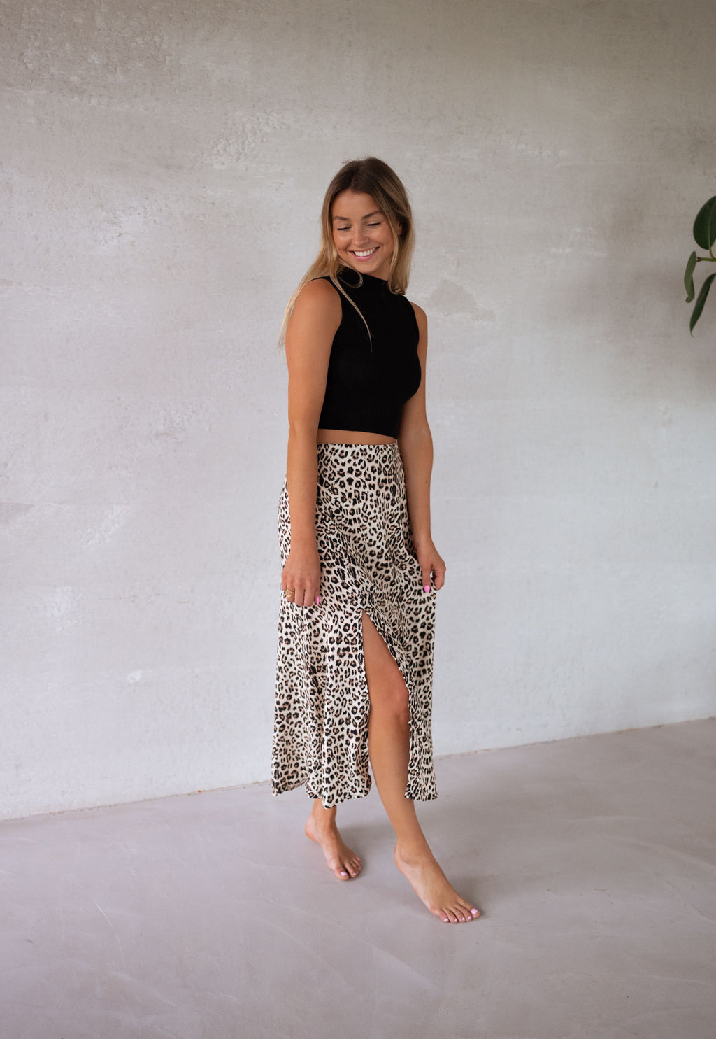 Long skirt Amalya - leopard