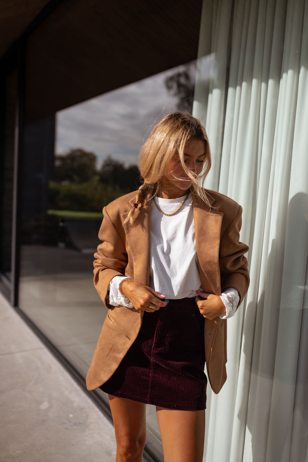 Frederik skirt - burgundy