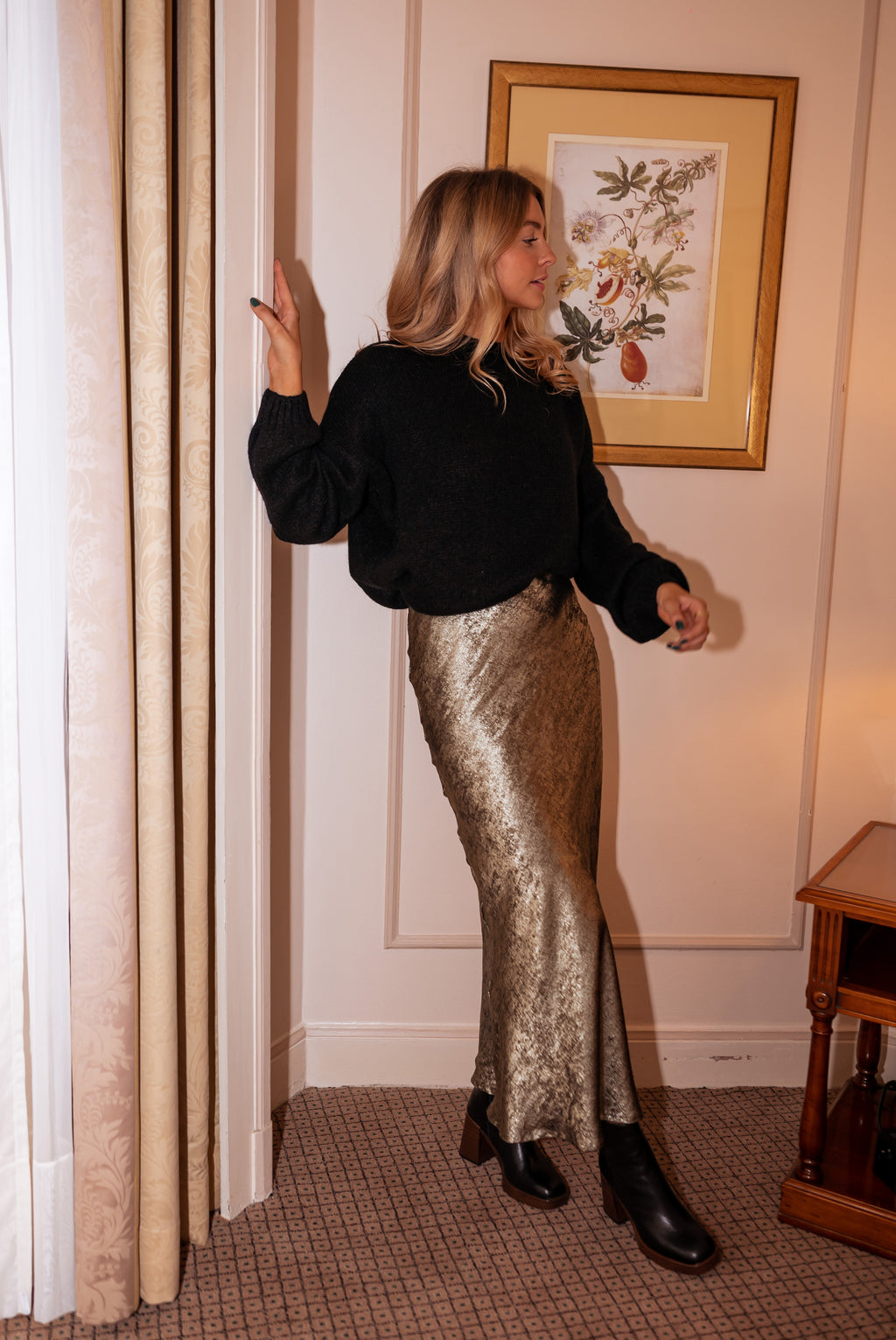 Maxa long skirt - Golden