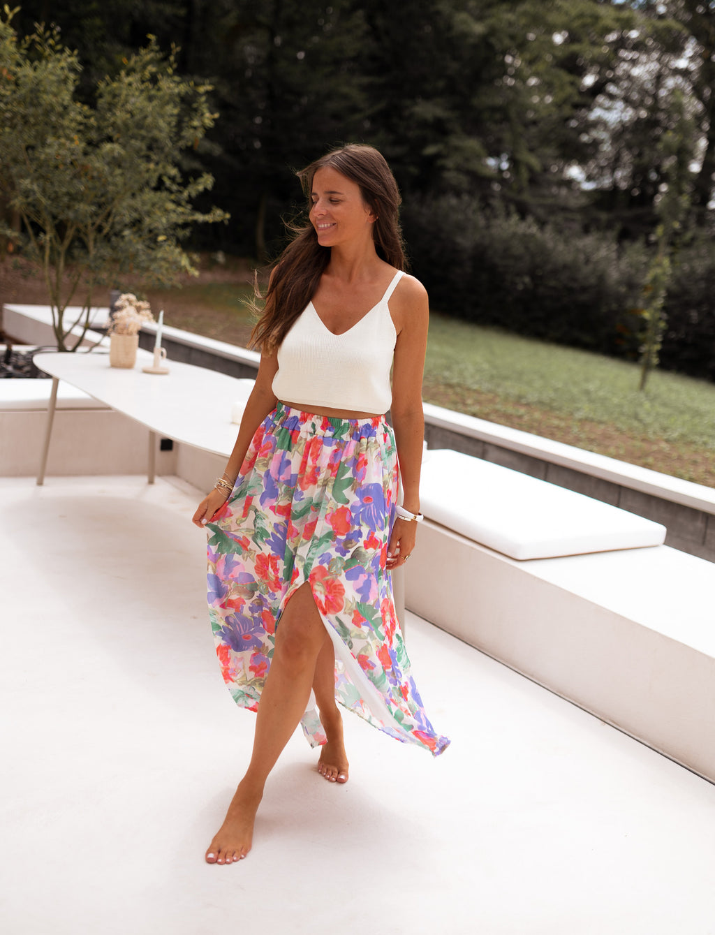 Nancy long skirt - Floral