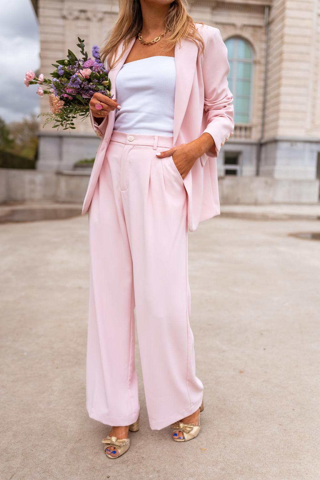 Harmonie pants - powder pink